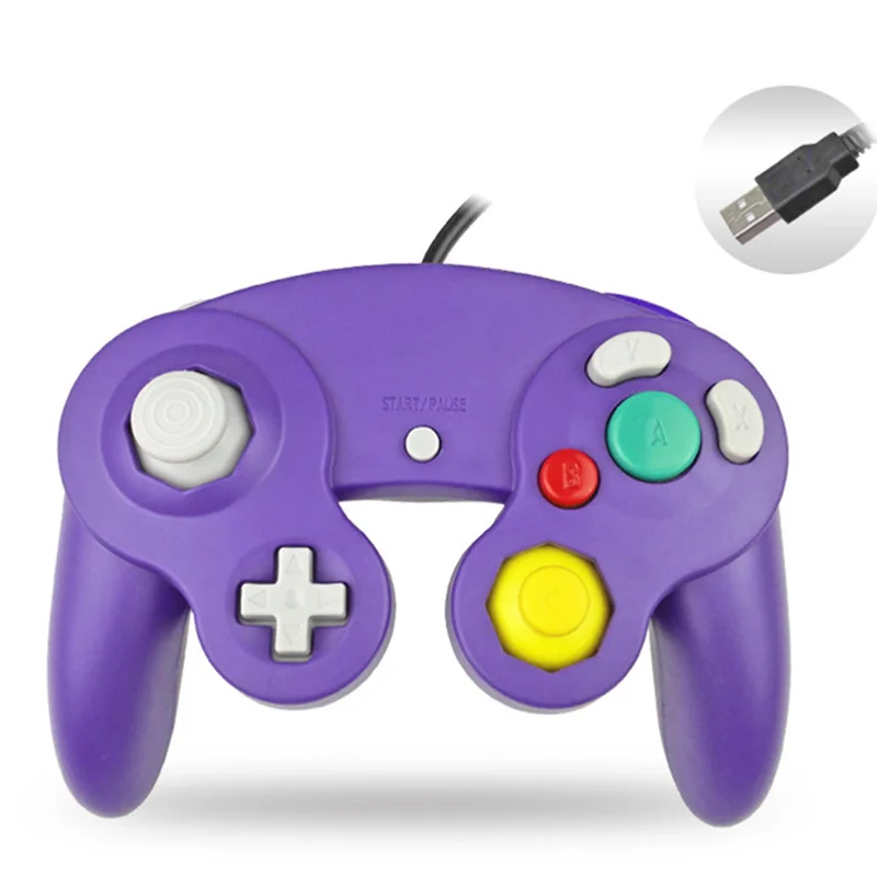 PC USB проводной контроллер Джойстик для nintendo геймпады для NGC GC для MAC геймпад для компьютера для Gamecube