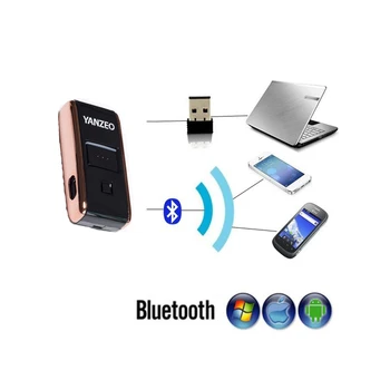 

Yanzeo Pocket Wireless Bluetooth Barcode Scanner Mini Laser Portable Bar Code Scanner for IOS Android Windows
