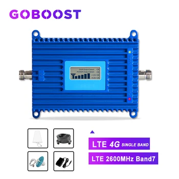 

4g signal booster LTE 2600mhz cellular cell phone communication amplifier 70dB high gain AGC band 7 for repeater LDPA antenna >