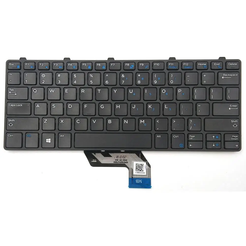 Новая клавиатура ноутбука для Dell Latitude 3180 3189 3380 серии US