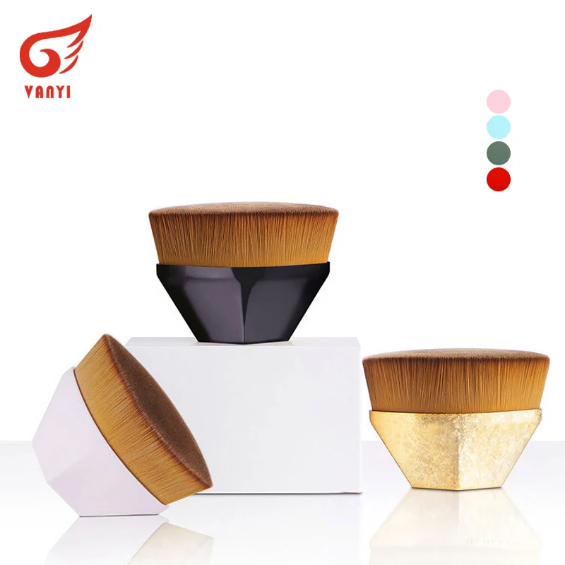 

Multicolor Super Large Foundation Brush BB Cream Makeup Brushes Loose Powder Brush Contour Buffing Flat Quick Makeup Brushes