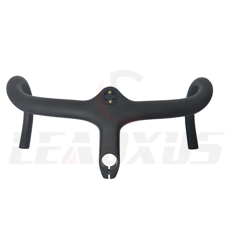440x110mm LEADXUS руль из углеродного волокна, новые руль для шоссейного велосипеда, руль для 28,6 мм горный велосипед Интегрированный руль из углеродного волокна, 400/420/440 мм - Цвет: 440x110mm
