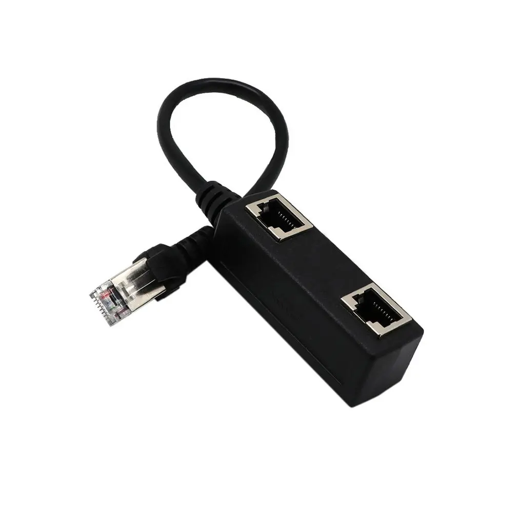 Практичный RJ45 CAT6/5 Мужской до 2 Женский LAN Ethernet сетевой сплиттер Соединительный кабель адаптер Высокая производительность