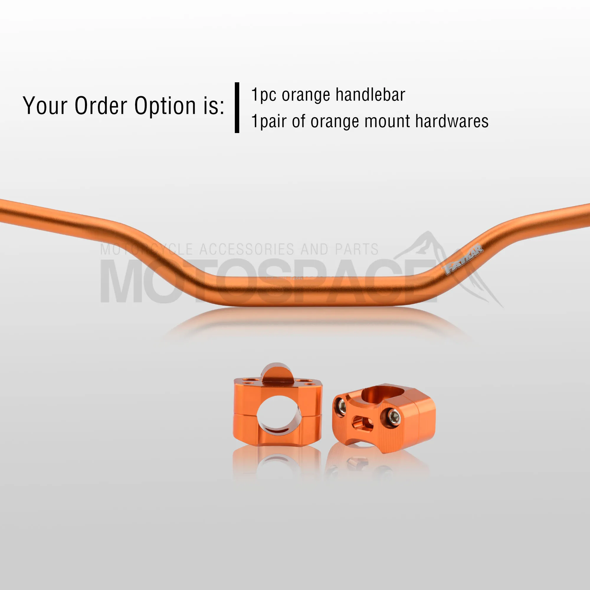 Руль для Pro Taper Pack Bar 1-1/" Renthal Fatbar Колодки Ручки Pit Pro Racing Dirt Pit Bike мотоцикл с адаптер cnc - Цвет: Orange Combo2
