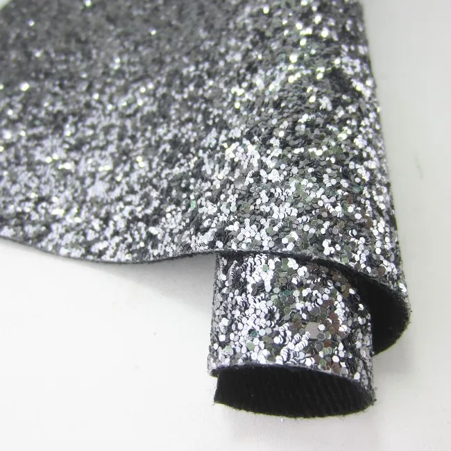 4- Gray 30 см X 134 см рулон черного, белого, серебристого цвета, плотная блестящая ткань, искусственная синтетическая кожа для банта, материал для свадебного украшения, сделай сам, CN226 - Цвет: 4- Gray