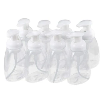 

8 Pcs Foaming Soap Dispenser, 300Ml Empty Refillable Liquid Soap Dispenser for Hand Soap, Facial Cleanser, Shampoo