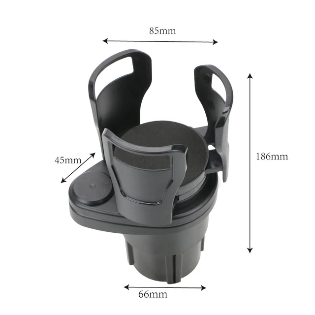 FORAUTO Car Dual Cup Holder Adjustable Cup Stand Sunglasses Phone Organizer Drinking Bottle Holder Bracket Car