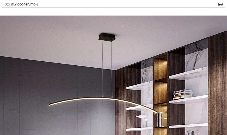 Минималистичный современный светодиодный подвесной светильник для столовой, кухни, подвесной светильник, скандинавский алюминиевый подвесной светильник, светодиодный светильник