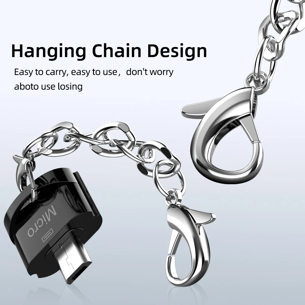 Микро Android к USB2.0 мобильный телефон планшет коробка Металл Otg U диск подключение подвесная цепь адаптер Зарядка синхронизация передача данных