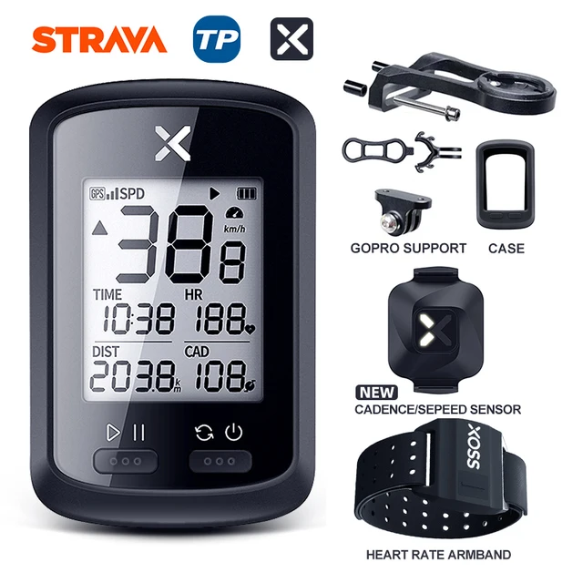 XOSS GPS Bike Computer G+ Wireless Cycling Speedometer Road  MTB Waterproof Bluetooth ANT+ Cadence Speed Cycle Bicycle Computer G PLUS Group L