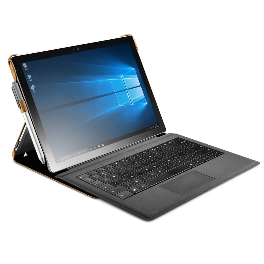 Genuine Leather Case for Microsoft Surface Pro 4 Pro 5 Pro 6 Untra-slim Stand Cover Protective Shell for Surface Pro 7
