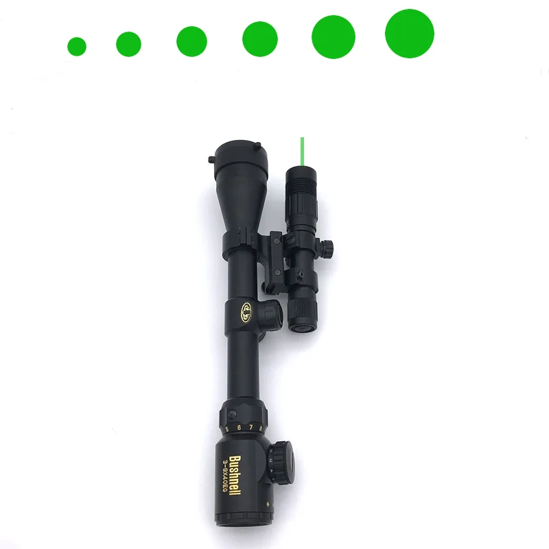 Tactical Zoomable Flashlight Torch with Green Light Adjustable Focus