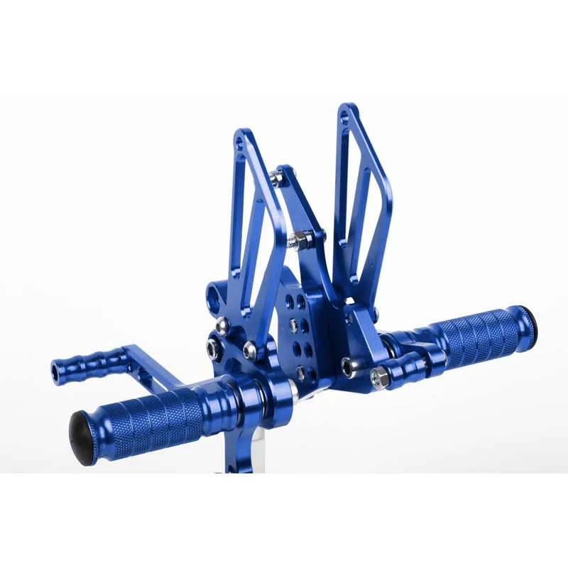 SMOK педаль мотоцикла для BENELLI BJ600GS 2010 2011 2012 2013 BN600 2013 Алюминиевый сплав Rearset подножки черный - Цвет: Синий