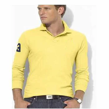 

hombre big pony polo top Men long sleeve horse Shirt camisa embroidered homme usa classic fashion polo high qualit masculine