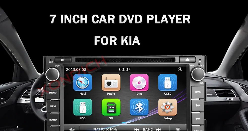 " 2 din Автомобильный мультимедийный DVD плеер для Kia Ceed Kia Venga 2010 2011 2012 автомобильное радио с GPS навигацией ГЛОНАСС стерео видео головное устройство