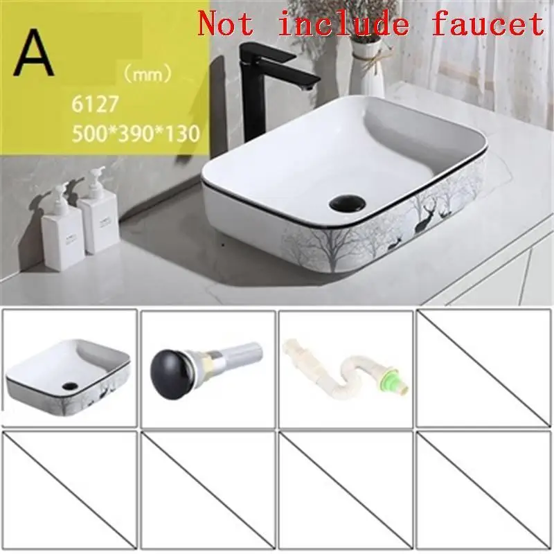 Number 24 Bacia Lavagem Umywalka De Waschbecken Lavandino Sobre Encimera Fregadero туалетный столик для ванной комнаты Lavabo Pia Banheiro раковина умывальник - Цвет: Number 24