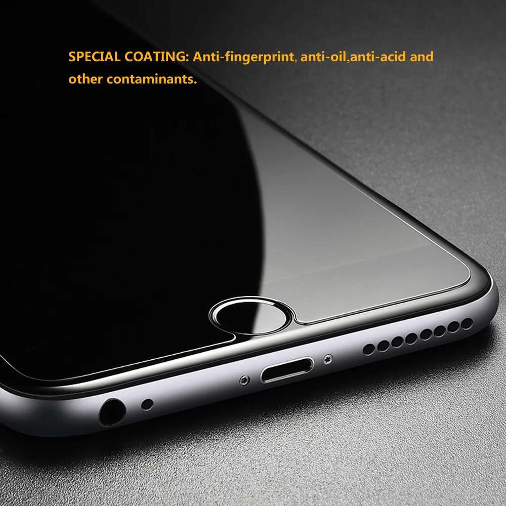 5PCS Full Coverage Protective Tempered Glass Film Phone Screen Protector for Apple iPhone 6 6S 7 8 4.7-inch Anti-scratch