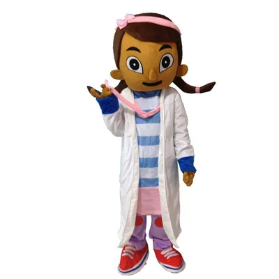 Doc костюм-талисман McStuffins со шлемом и мини-вентилятором такой же, как на фото костюм для Хэллоуина вечерние мероприятия