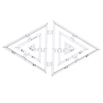 

Double Triangle Acrylic Patchwork Patchwork Tool DIY Patchwork Handmade Ruler