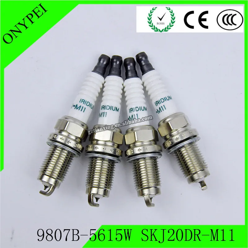 4 X 9807B 5615W SKJ20DR M11 Iridium Свеча зажигания для Honda Accord CR V Acura RL TSX 9807B5615W SKJ20DRM11 M11|Свечи и