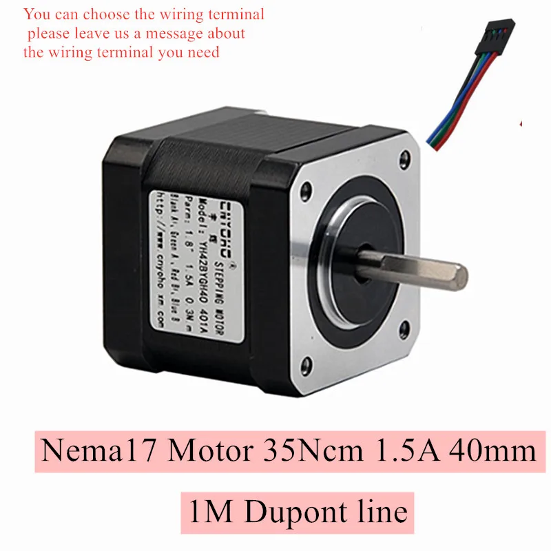 Шаговый двигатель Nema 17 с коротким корпусом 40 мм 35 см 1 5 А шаговый Nema17 4-свинцовый