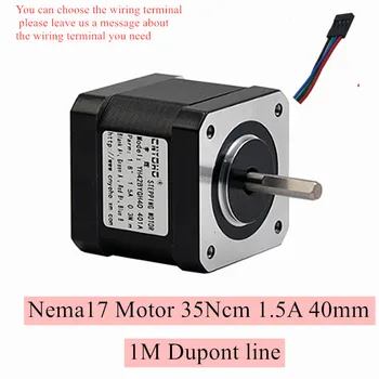 

Short Body Nema 17 Stepper Motor 40mm 35Ncm 1.5A Nema17 Step Motor 4-lead 42BYGH40 Motor for CNC Extruder 3D Printer Motor