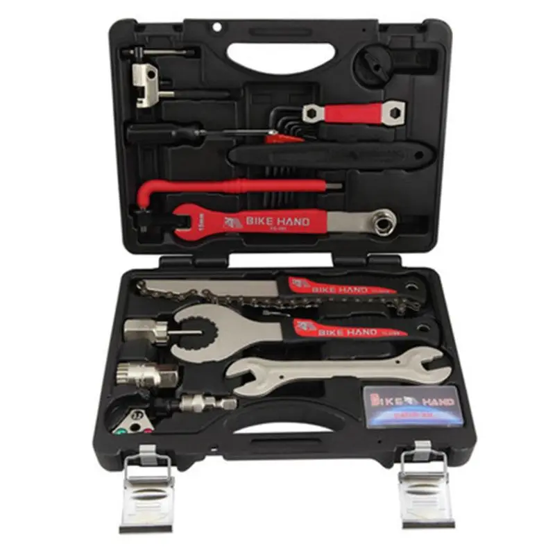 

BIKEHAND 18 In 1 Multiful Bicycle Tools Kit Portable Bike Repair Tool Box Set Hex Key Wrench Remover Crank Puller Cycling Tools