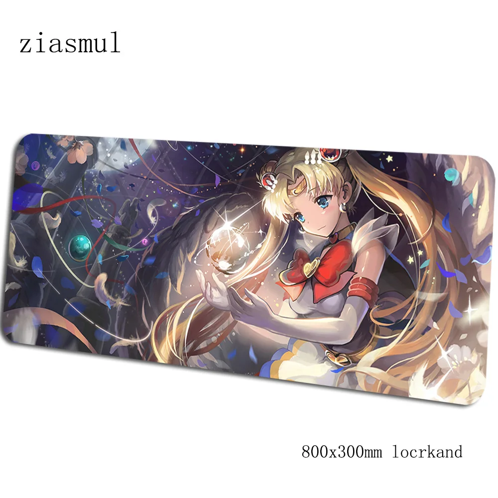 Sailor moon коврик для мыши геймер подставка для запястья 800x300x3 мм notbook коврик для мыши игровой коврик для мыши большой аниме-пэд коврик для мыши ПК настольный коврик для мыши - Цвет: pattern 7