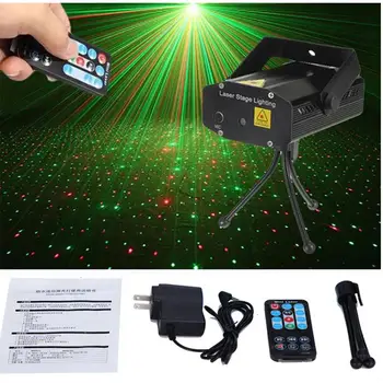 

DishyKooker Black Remote Control Starry Sky Stage Laser Light DJ Club Disco Projector Festival Decoration
