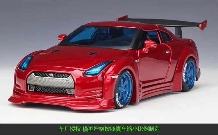 Maisto 1:24 Nissan GTR Токийский дрифт модифицированный моделирование сплав модель автомобиля коллекция подарок