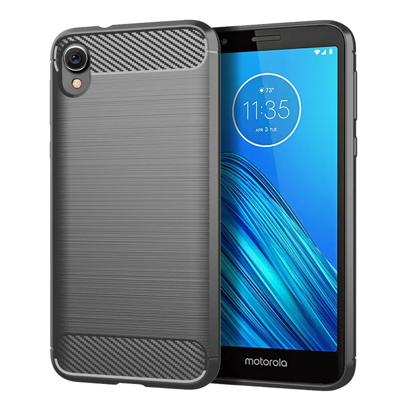 1,5 мм Тонкий армированный матовый чехол из углеродного волокна для MOTOROLA MOTO E6 E6 PLUS Z4 Z4 FORCE One Pro One Vision 100