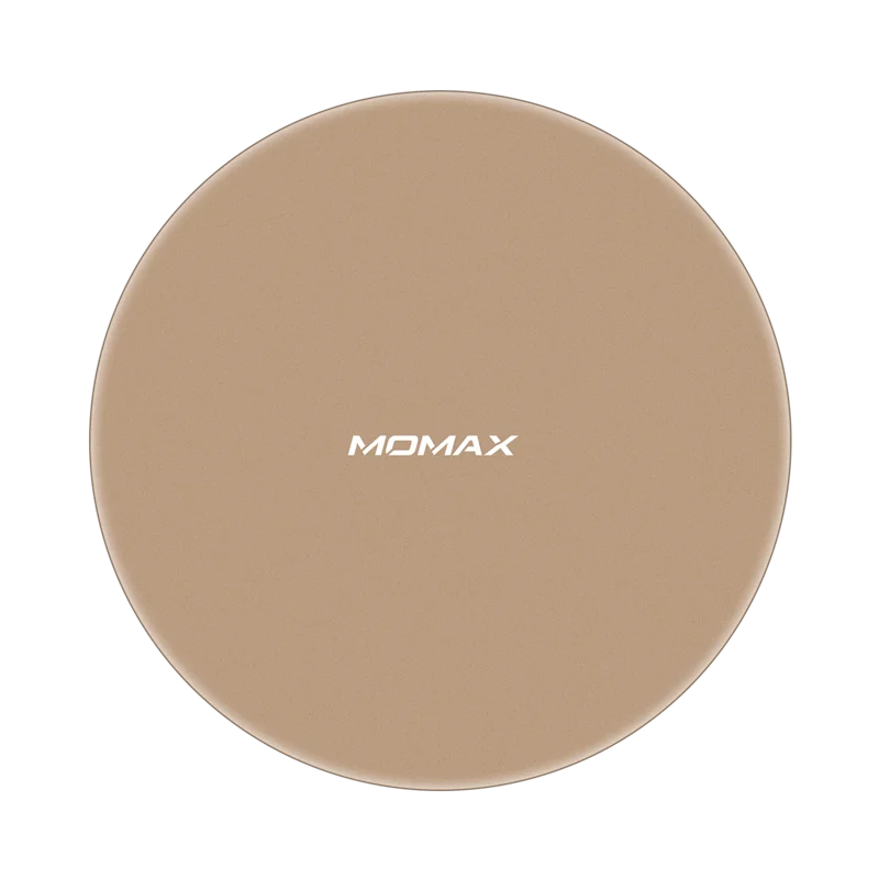 Gold MOMAX Q. Pad MAX Беспроводное зарядное устройство Qi сильная совместимость 7,5 Вт Быстрая зарядка четыре режима зарядки Автоматическое отключение питания - Цвет: Gold
