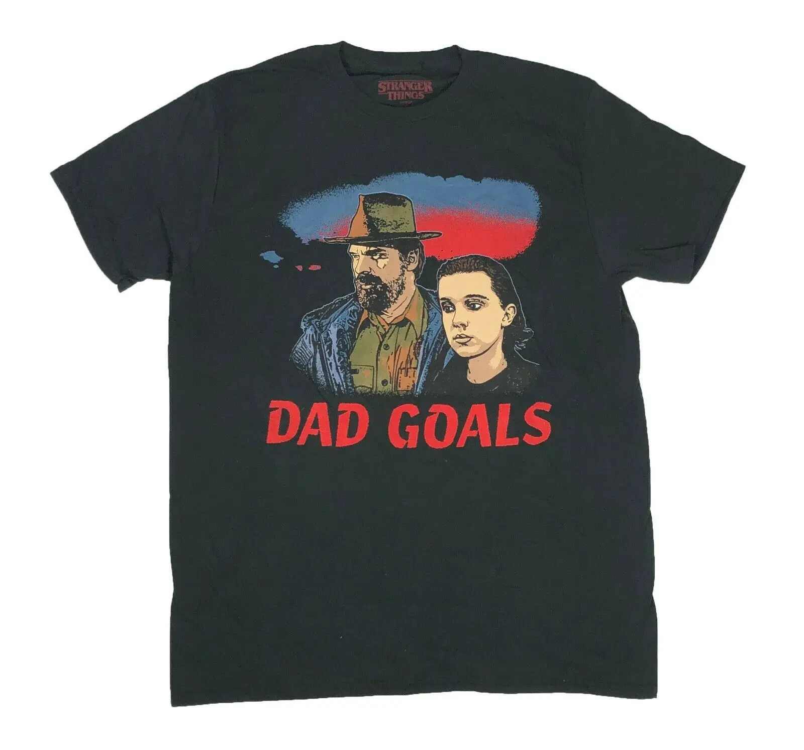 Stranger tee Things Dad Goals Chief Hopper Eleven TV Show Mens T Shirt | Мужская одежда