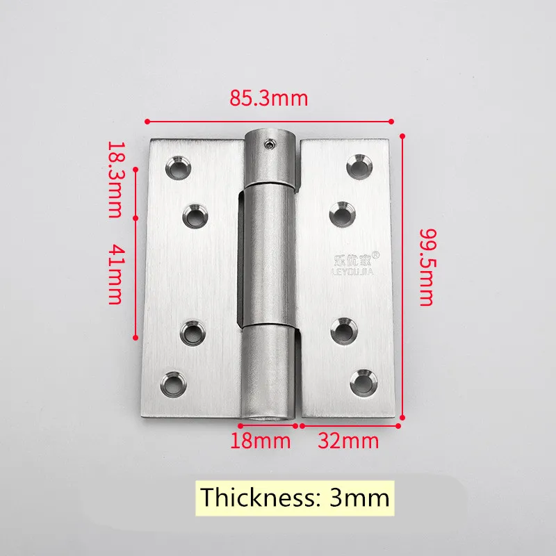 Dobradiça plana de aço inoxidável para móveis,
