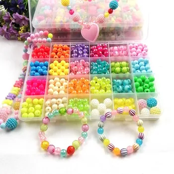 

A 24 Children Beads Beads Toys Children Diy Beads Kindergarten Handmade Material Bags Arts & Crafts, DIY Toys