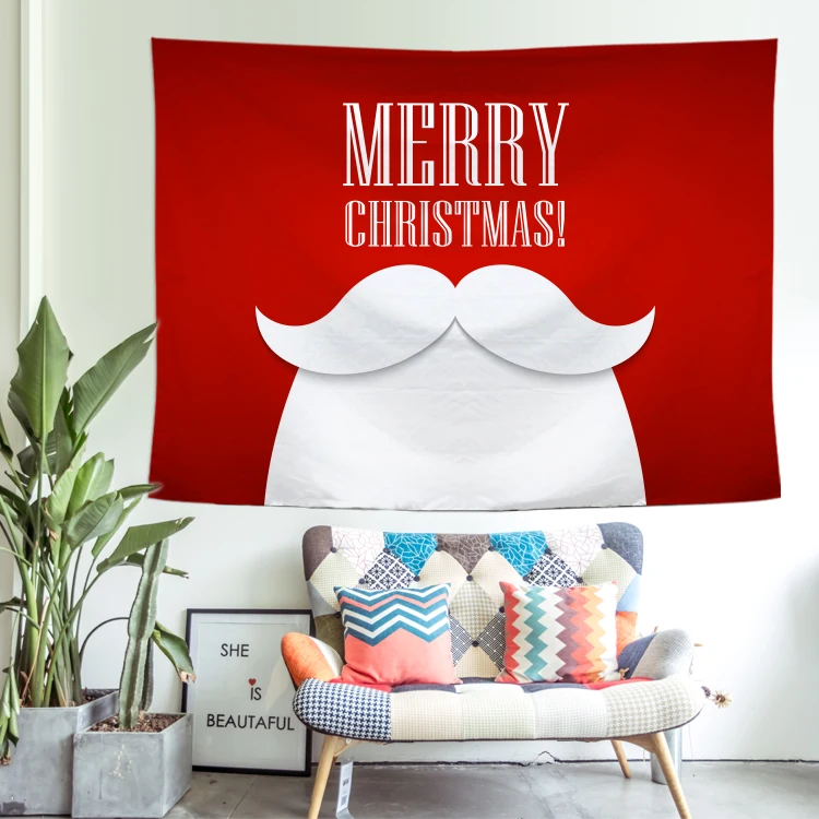 3d Christmas Tree Wall Tapestry Christmas Party Decoration Wall Hanging Tapestry Bed Cover Tablecloth Christmas Tapestry - Цвет: 13