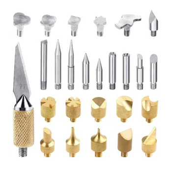 

28pcs Wood Burning Pen Tip Stencil Soldering Iron Pyrography Working Carving Kit