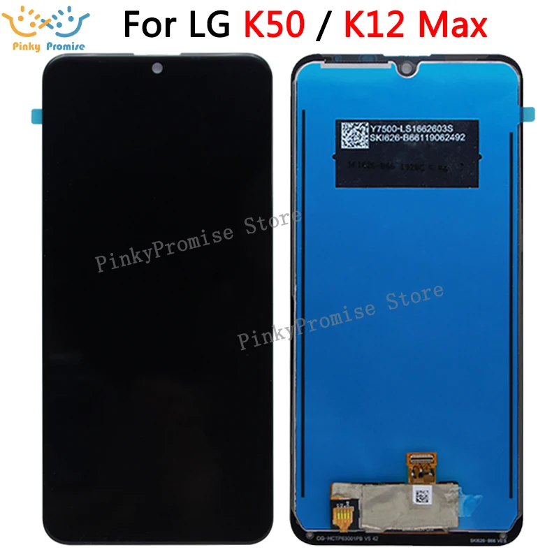 Для LG K50 K12 Max lcd для Q60 Prime дисплей кодирующий преобразователь сенсорного экрана в