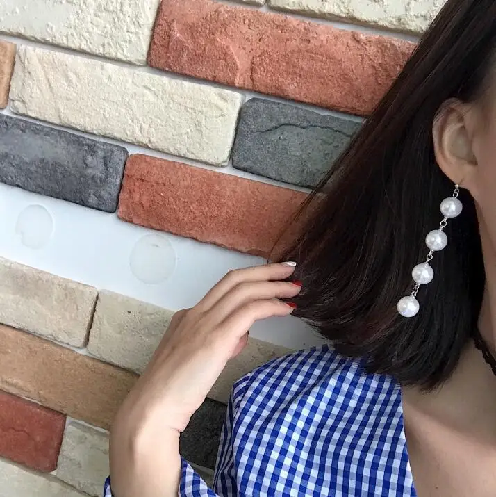 Серьги для женщин жемчужное сердце крест кисточка Золото Серебро девушки мода подарок гламурный сексуальный лук падение Длинные Винтажные серьги