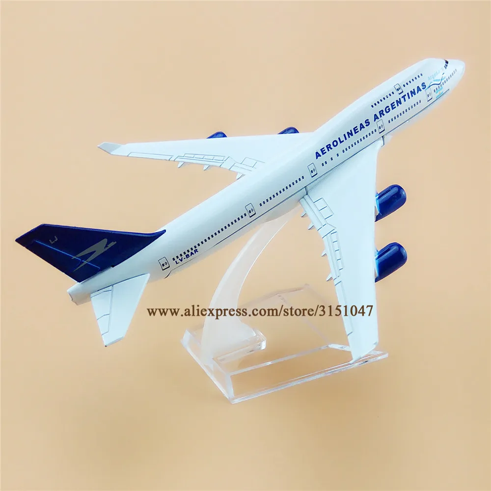 16 см Air Aerolineas Серебристые B747 Боинг 747 авиакомпании|Статуэтки и миниатюры| |