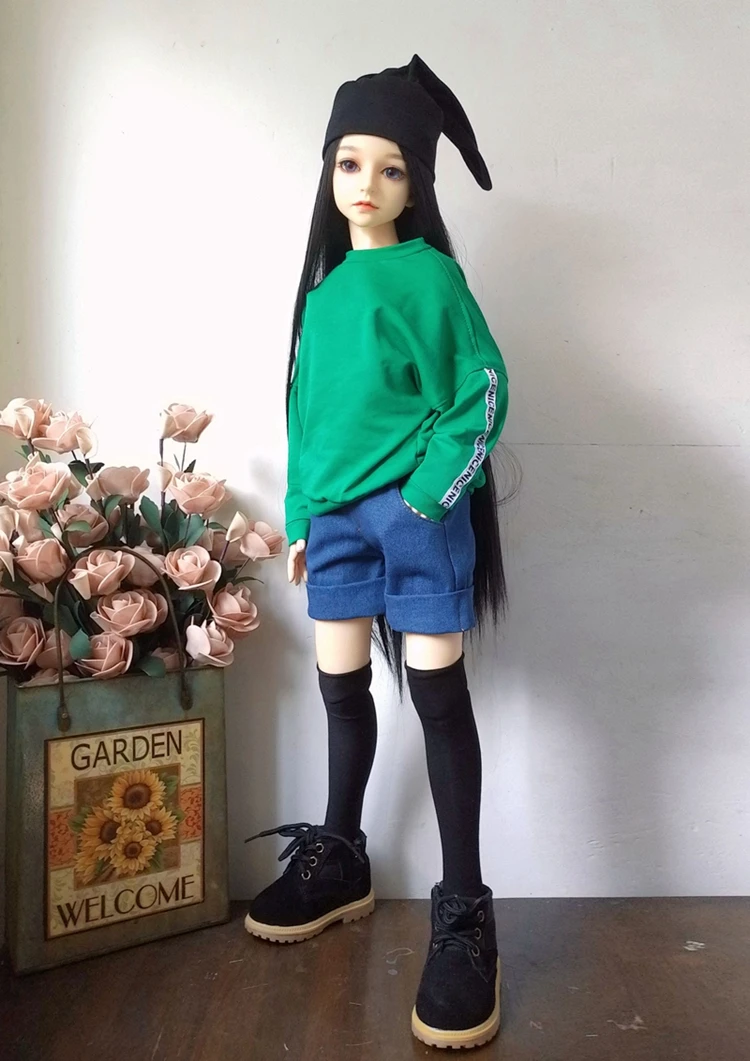1/6 зеленый BJD ручной работы цветной модный свитер 1/4 куклы одежда сплошной цвет игрушки белые куклы аксессуары 1/3 красный черный SD синий