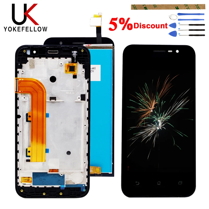 

LCD For ASUS Zenfone Go ZB500KL LCD Screen X00AD LCD Display Screen Touch Screen Digitizer Sensor Glass Panel Assembly