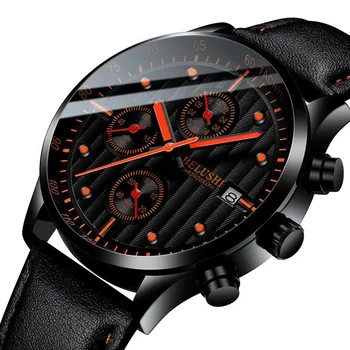 

Net red quartz watch men's fashion hit trend men's watch three-eye six-pin waterproof night light