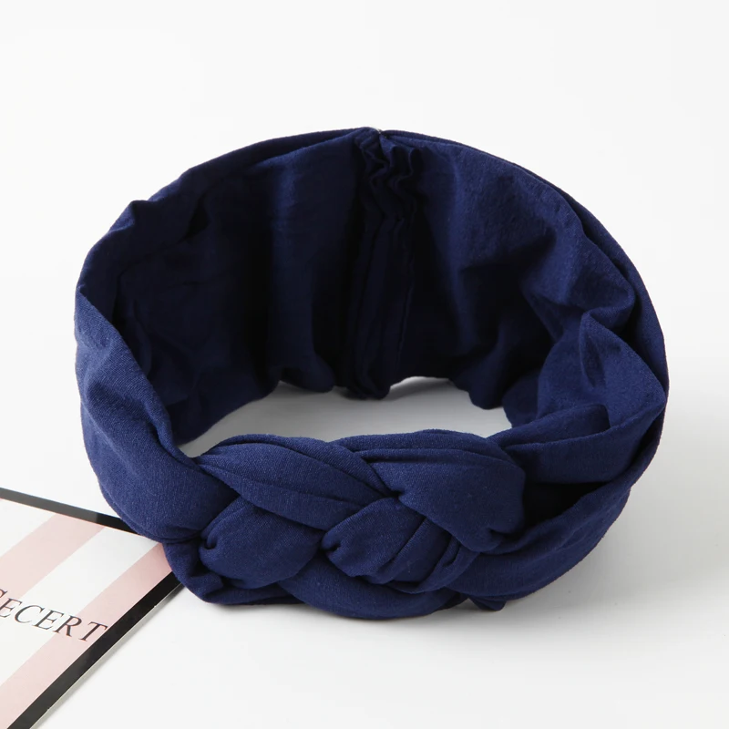 New Braided Baby Headband Twisted Top Cross Chineses Knot Headwrap Elastic Hairbands For Child Turban Baby Girl Hair Accessories
