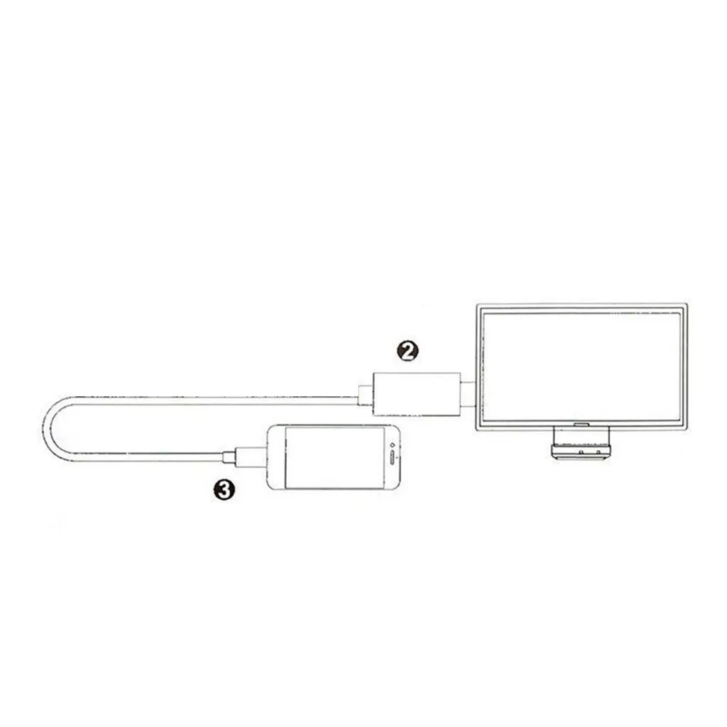MODAO type-C к HDMI 4K кабель HDTV Цифровой AV адаптер для samsung Galaxy S9+ S8+ с экраном линия 7,30