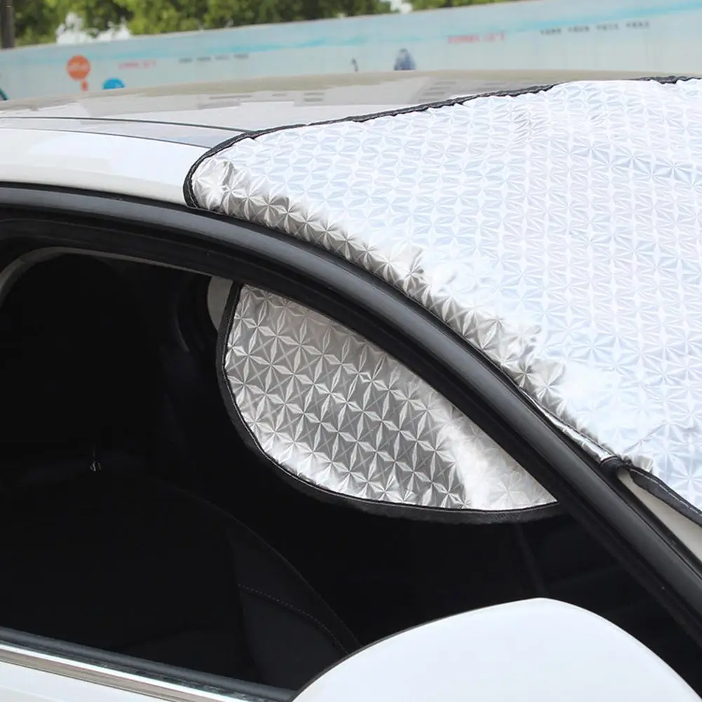 Портативная Автомобильная стильная Складная Передняя Задняя Автомобильная Солнцезащитная шторка защитный козырек модуль для ветрового стекла крышка лобового стекла солнцезащитный козырек 150X70 см