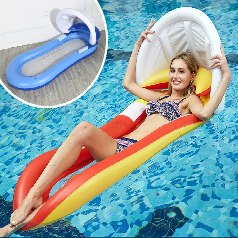 160 см воздушная подушка Солнцезащитная плавающая кровать ПВХ складное кресло наружная водяная кровать плавающий коврик Новый