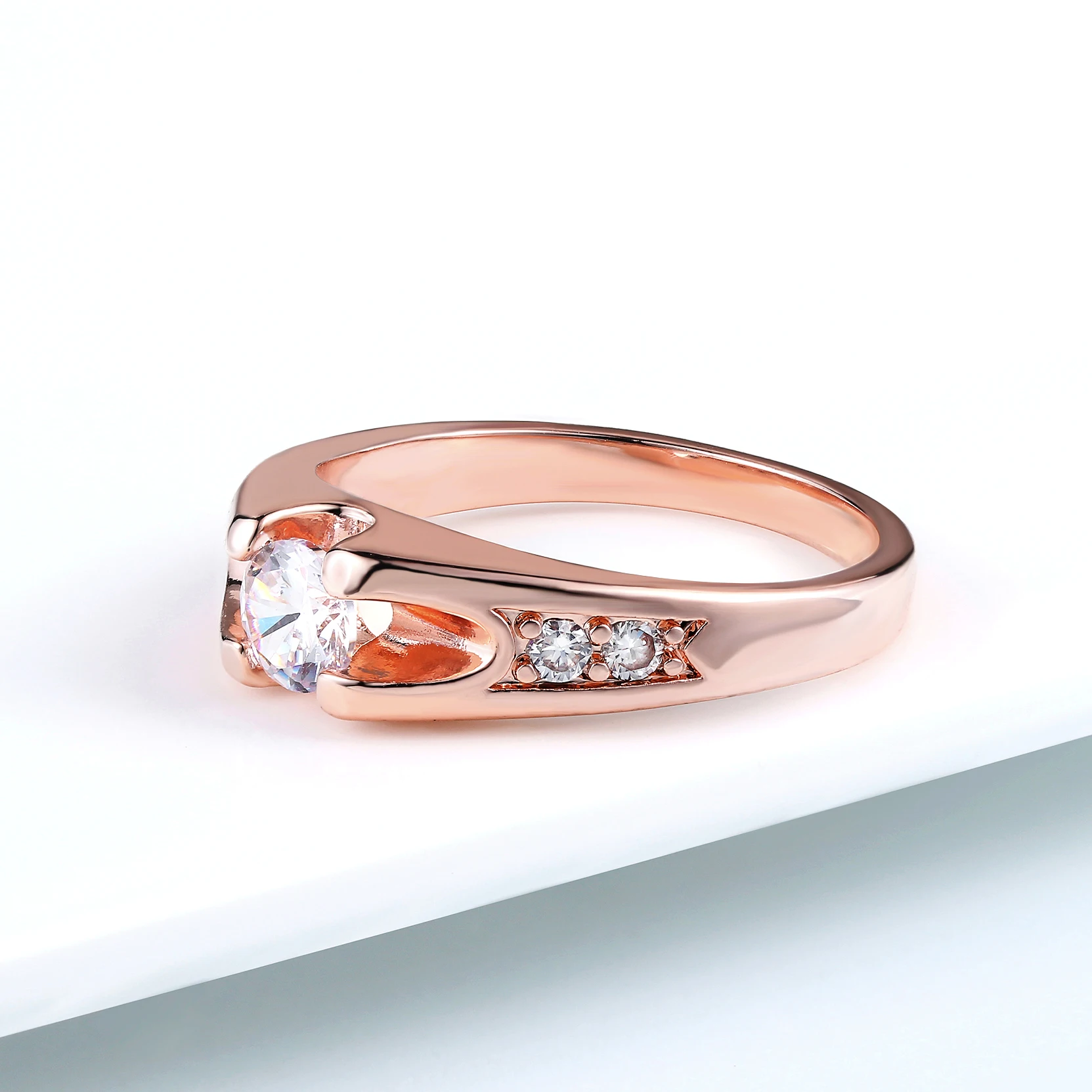 Double Fair 0.5 Carat Cubic Zircon Wedding Rings for Women