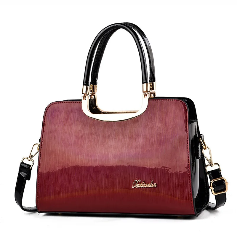 

2021 New Fashion Women Handbags European Design Patent Leather Ladies Shoulder Bags Female Girl Brand Luxury Crossbody Bag