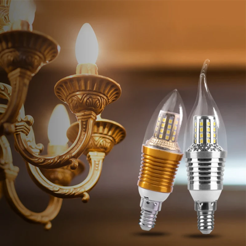 E14 Led Bulb 220V Led Lamp Candle Bulb Light 3W 5W 7W 9W Ampoule Bombilla Led for Home Lighting Decoration chandelier spotlight